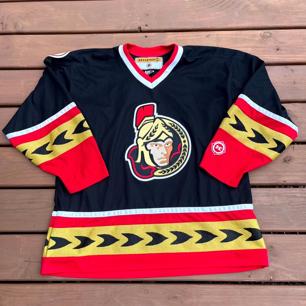 Vintage Ottawa Senators Hockey Jersey Koho NHL Alternate Black Adult XL